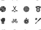 Sport icons - Regular Vector EPS File.